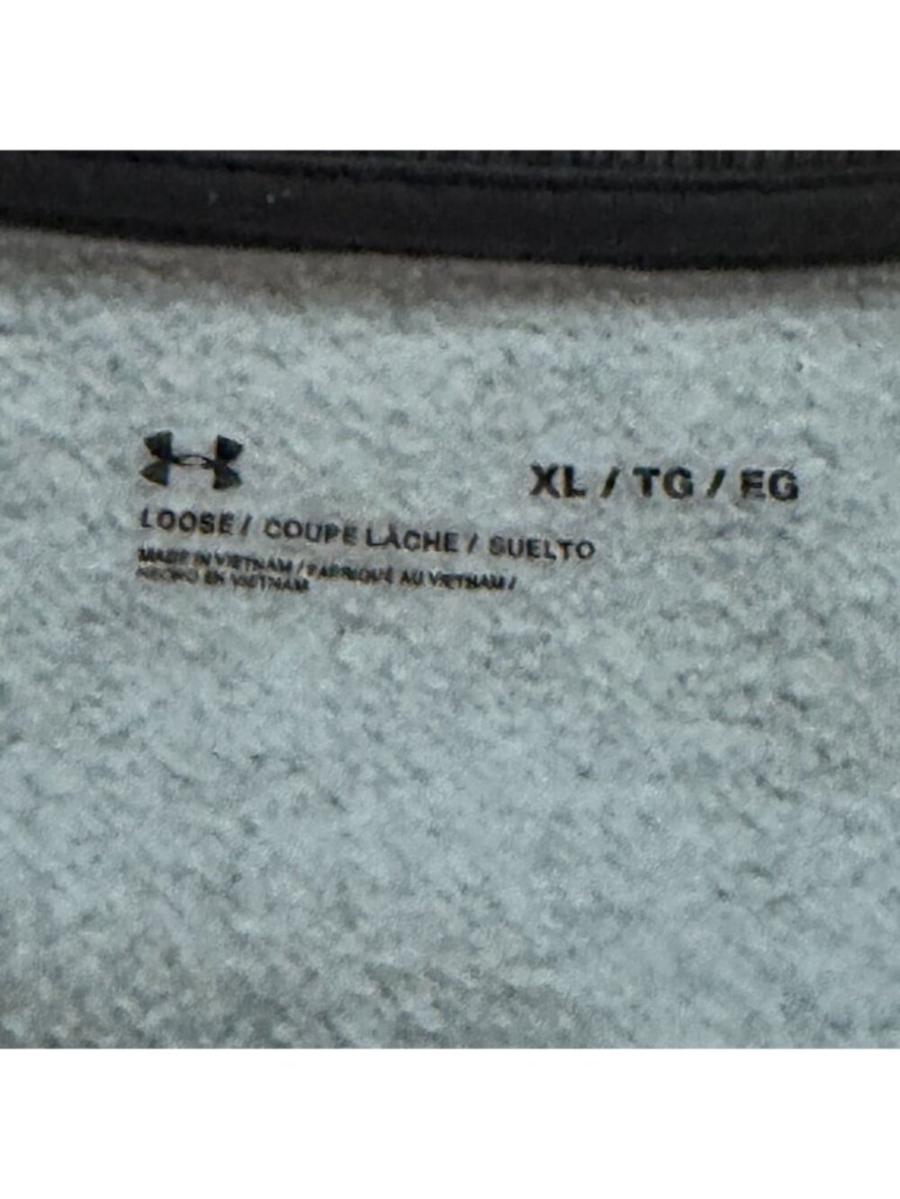 Under Armour Mens Rival Fleece Logo Crewneck Sweatshirt-Gray-XL-GUC - Picture 3 of 4